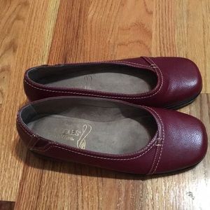 Dark Red flats by Aerosoles